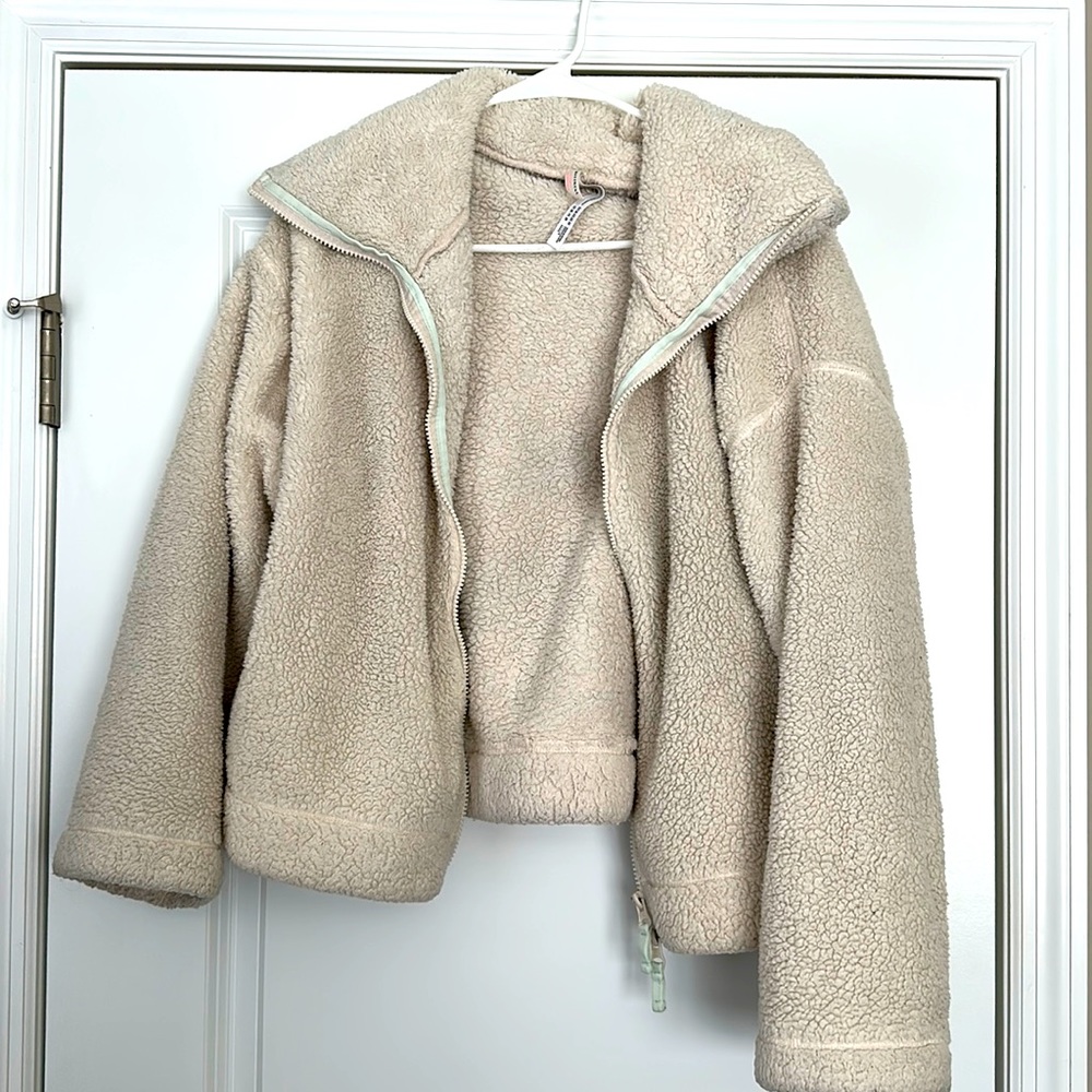 Fp Movement Warm Sherpa Cream Jacket - image 1